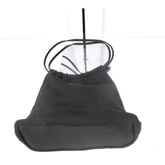 The Sak Elliott Lucca Large Black Crochet Shoulder Evening Bag Purse Vintage - Picture 5 of 7